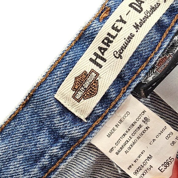 Harley Davidson Mens Jeans, Moto, Motorcycle, Biker, Denim, Size 35 - Picture 11 of 11